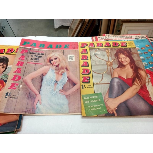 378 - A selection of 1960's Parade magazines etc.