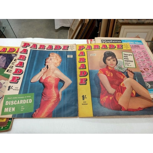 378 - A selection of 1960's Parade magazines etc.