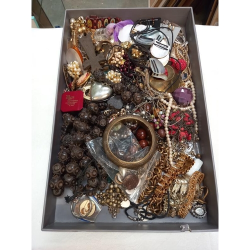 379 - A large quantity of costume jewellery and watches