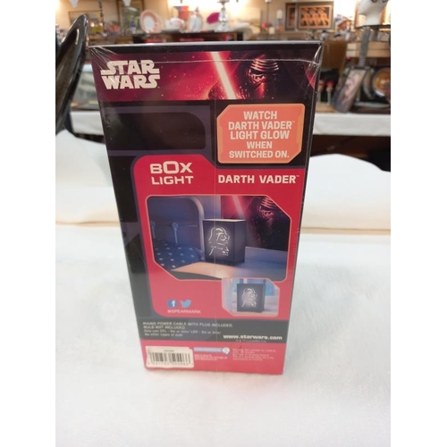 410 - A Star Wars Darth Vader box light. (Sealed and new).