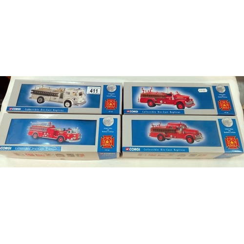 411 - 4 Corgi limited premiere models fire rescue models: 51502, US50503, US50501, US50503