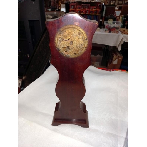 426 - An Edwardian mahogany model of a Grandfather clock in working order. Height 33cm.