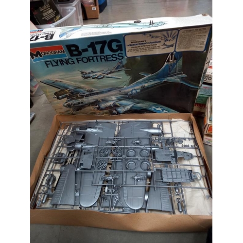 436 - A large quantity of vintage model aircraft kits in various conditions and use, completeness unknown.... 