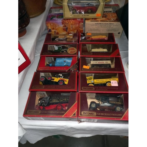 444 - A selection of Matchbox models of yesteryear.