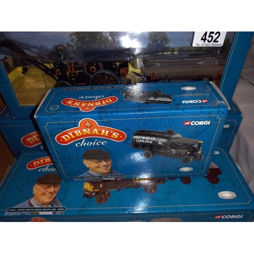 452 - 5 Corgi Fred Dibnah's choice models.