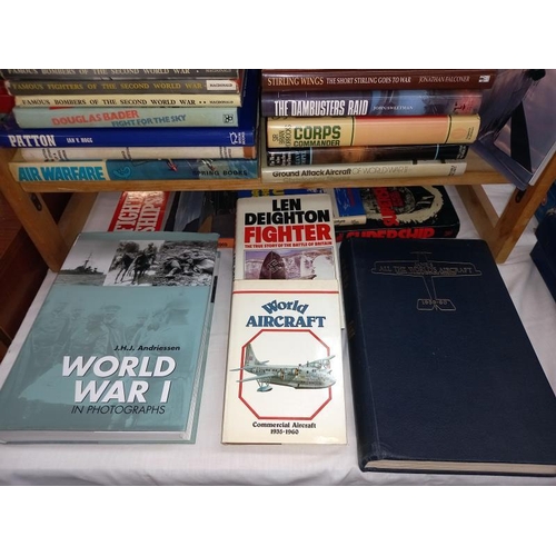 455 - A good selection of old books on military aircraft.