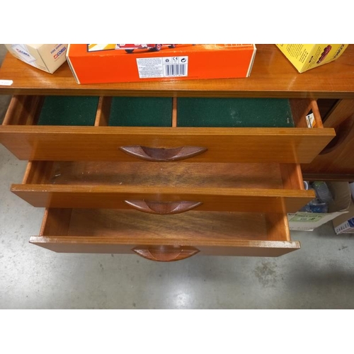 457 - A vintage Avalon teak sideboard. Collect Only.