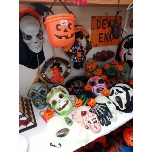 489 - A large quantity of Halloween merchandise. Collect Only.