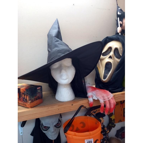 489 - A large quantity of Halloween merchandise. Collect Only.