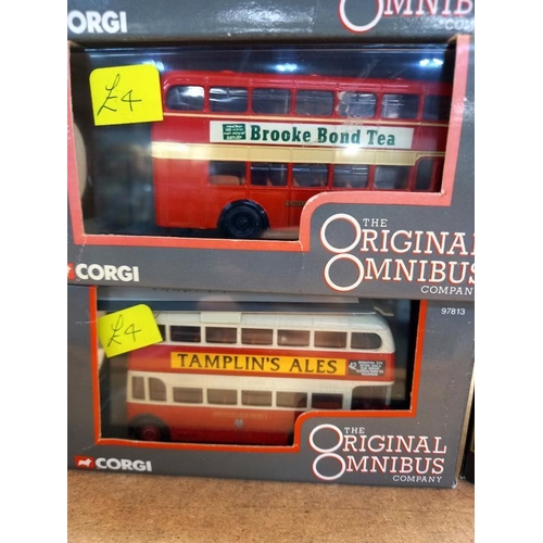 517 - A quantity of Corgi original own bus and E.F.E Diecast model coaches and buses.