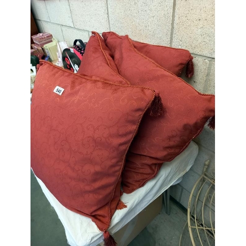 540 - 4 large cushions.