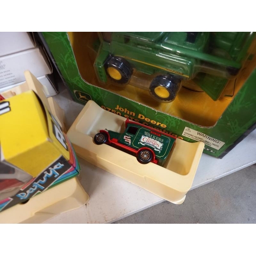 575 - Ertl John Deere 9750 STS combine set,  Lledo walkers crisps van etc.