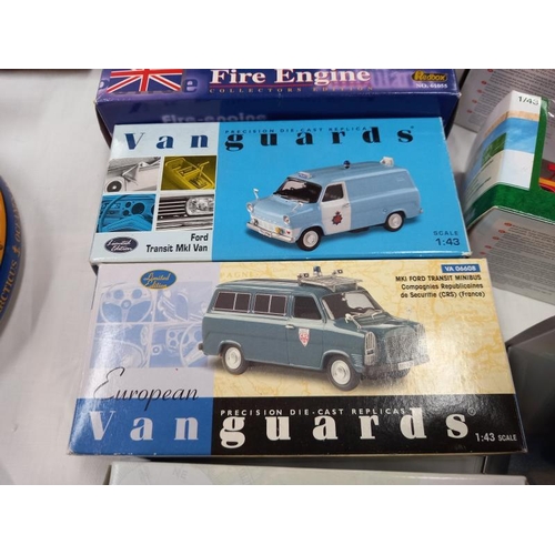 579 - A quantity of boxed Diecast models including Oxford Diecast Vanguards Vitesse etc.