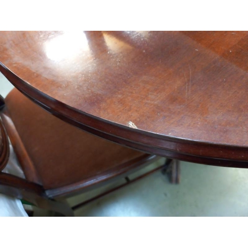 590 - A late 20th century dining table. COLLECT ONLY.