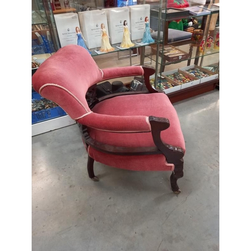 591 - An Edwardian bedroom nursing chair