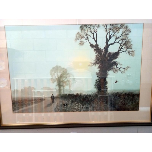 602 - A framed & glazed limited edition print by Peter Goodhall & a framed & glazed print by Coulson.