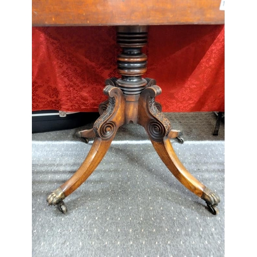 1571 - A Victorian mahogany fold over tea/card table.