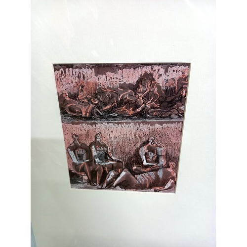 1573 - Collection of 7 x prints, Georges Braque Galerie Maeght circa 1959 (Mourlot) Henry Moore Shelter ske... 