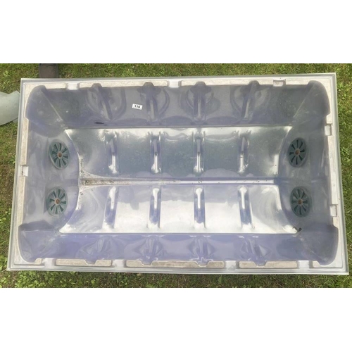 116 - 4 large plastic cloches. Collect Only.