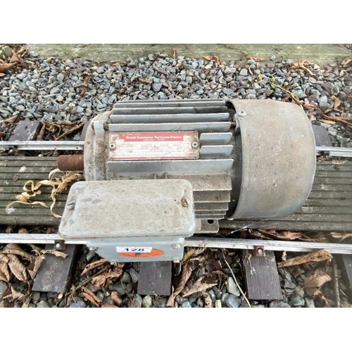 128 - A Brook and Crompton 240V phase 15KW electric motor. Never Used. Collect Only.