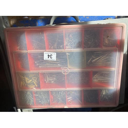 34 - 3 boxes of good quality wood screws. Collect Only.