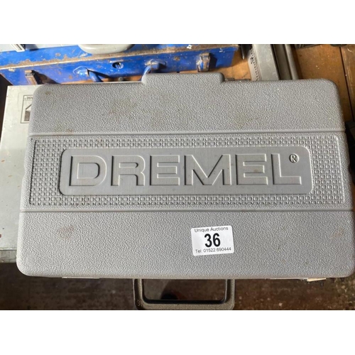 36 - A Dremel cordless drill set. Collect Only.