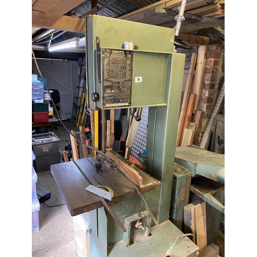 59 - A startrite 352 bandsaw 6' tall spare blade. Collect Only.