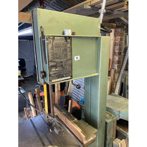 59 - A startrite 352 bandsaw 6' tall spare blade. Collect Only.