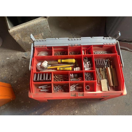 7 - 2 Stool type toolboxes with mixed contents. Collect Only.