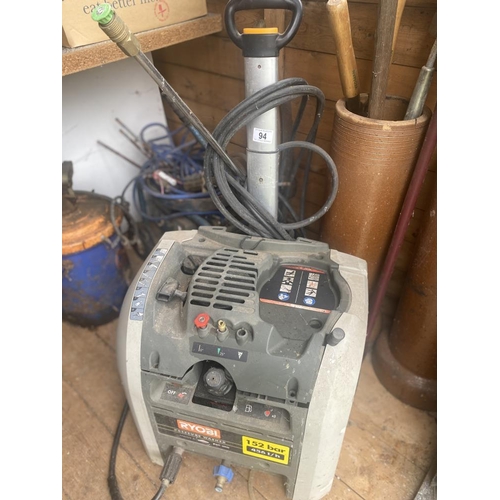 94 - A petrol Ryoby pressure washer. Collect Only.