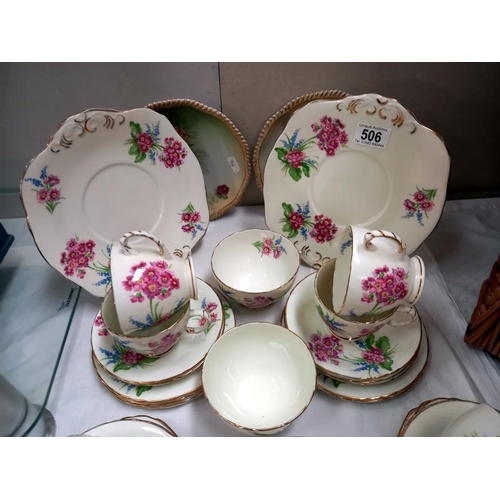 506 - A Sutherland bone china tea set.