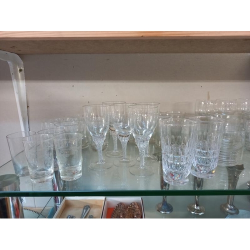 520 - A selection of drinking glasses. Collect Only.