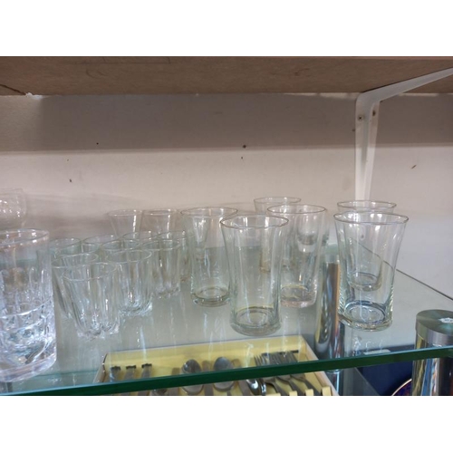 520 - A selection of drinking glasses. Collect Only.