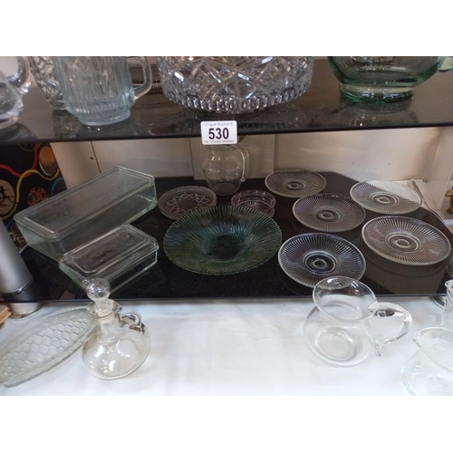 530 - A large quantity of glassware including Dishes.
Collect Only.