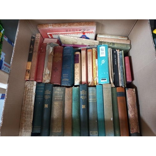 557 - A box of antiquarian collectable and other books including Dickens.