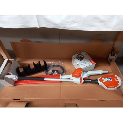 561 - A boxed Stihl cordless hedge trimmer. (no Battery) Collect Only.