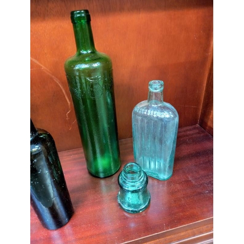 589 - A selection of old bottles.