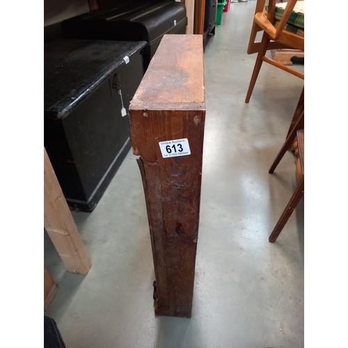 613 - A large old pine chopping block (no stand) COLLECT ONLY.