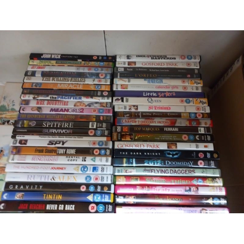 635 - A large quantity of DVD's including Lord of the Rings box set, etc.