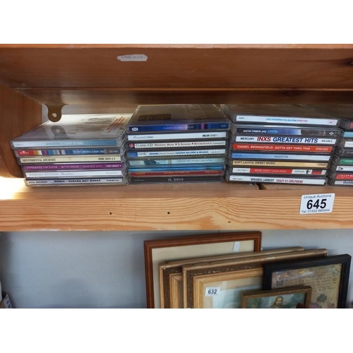 645 - A quantity of CD's including West Life, Belinda Carlisle, etc.