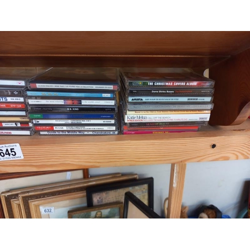 645 - A quantity of CD's including West Life, Belinda Carlisle, etc.