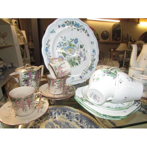 743 - A Midwinter coffee set, three shell cups, plates and one saucer etc. Collect Only.