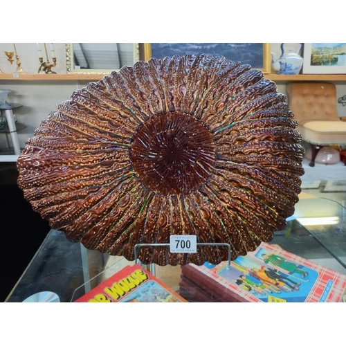 700 - An impressive late 20th century Murano glass platter