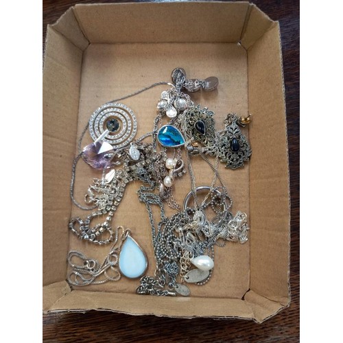 775 - A mixed lot of silver jewellery and coins etc.,