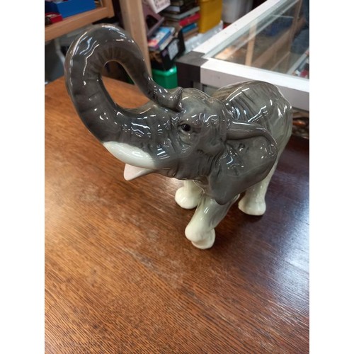 805 - A vintage 'Germany' pottery elephant.