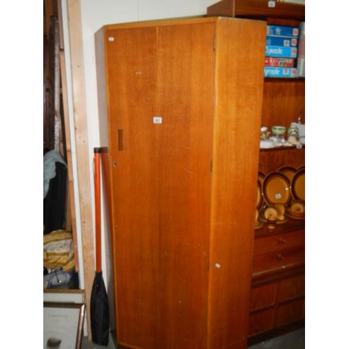 563 - An old corner wardrobe/hall coat cabinet.