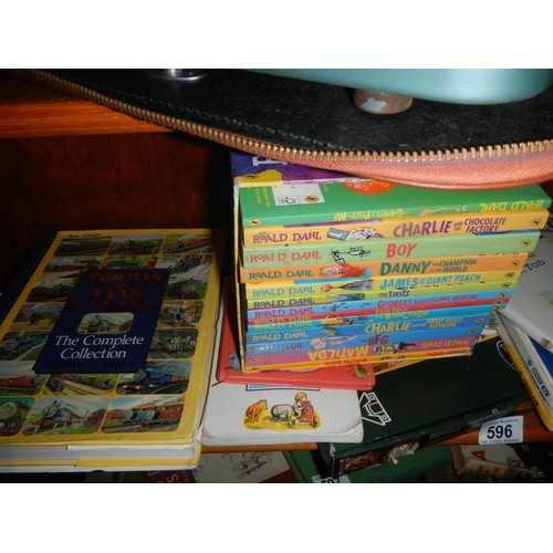 596 - A good lot of old children's books.