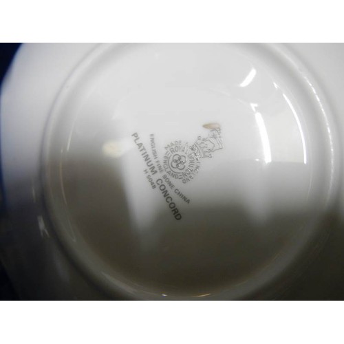 647 - A quantity of Royal Doulton Platinum Concorde dinner ware.