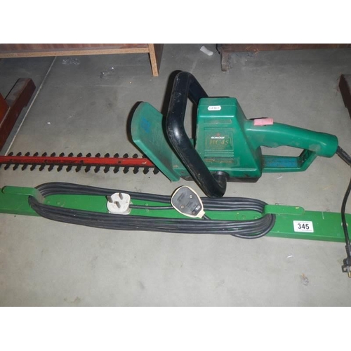 345 - A hedge trimmer etc.