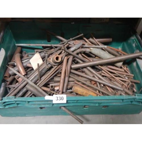 330 - A heavy crate of copper.